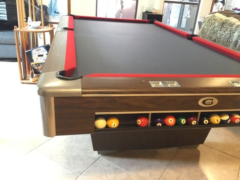 Gandy 9 Foot "Big G" Pool Table
