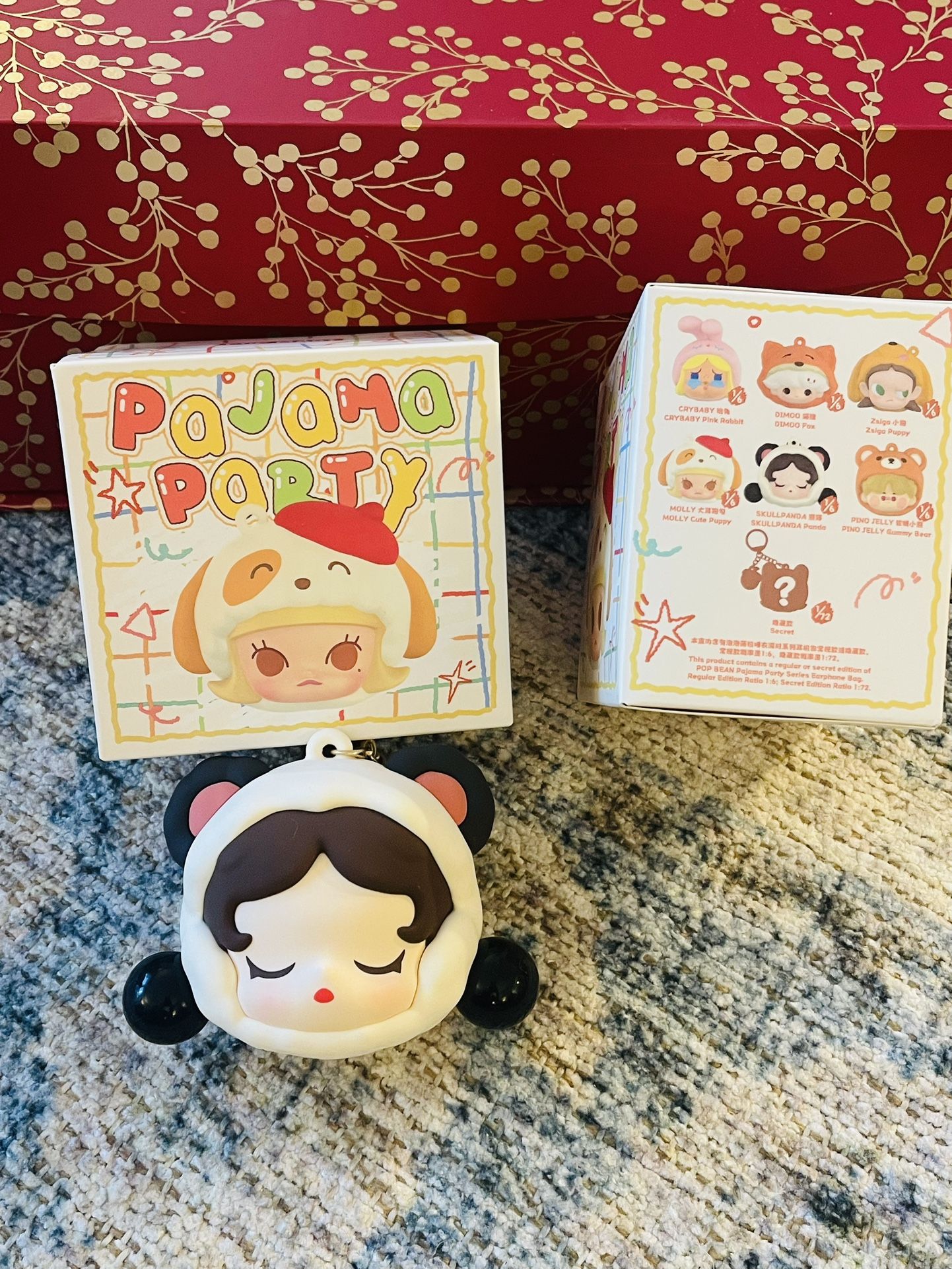 POP BEAN Pajama Party earphone bag.