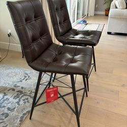 Modern Counter  Stools (Pair) – Coaster Fine Furniture, Like New