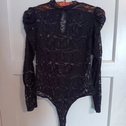 Elegant Lace And Low Cut Bodysuits 