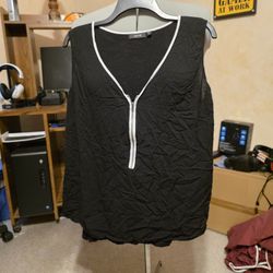 Zip Up Tank Top