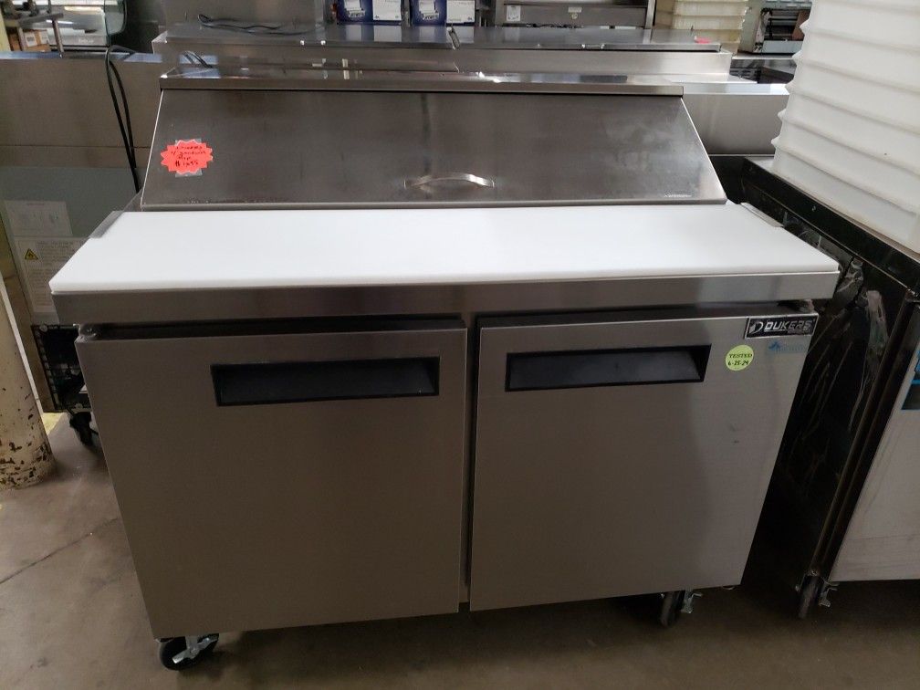 Used Dukers 48"L Refrigerated Sandwich Prep Table