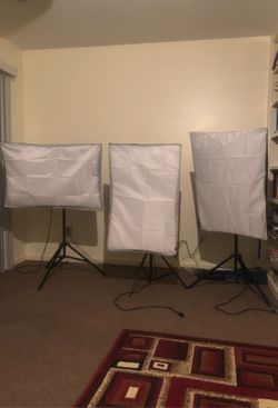 Soft box Lighting Kit (3 lights)