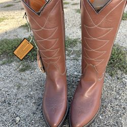 J Chisholm Women Handcrafted Boots Size 8 1/2 New Never Used