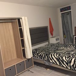 Amazon Fabric Headboard and bed frame 