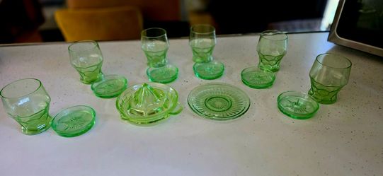 Verified Uranium Glass Set