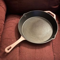 Pink Cast Iron Fry Pan 12”