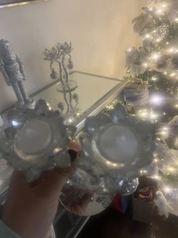 Rhinestone Candle Holder (2 Candle Holders)