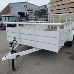 2024 Carson Trailer White Land Scape 7 X 14 -2