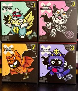 Sanrio x Godzilla Blind Box Figures Set of 4