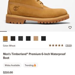 Timberland Boots Men Size 10.5