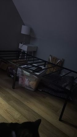 Twin size metal bed frame