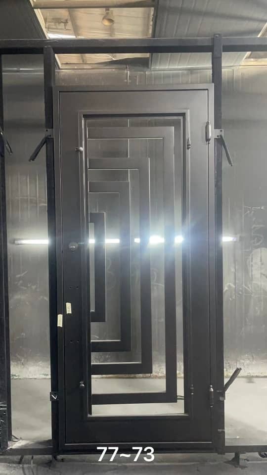 48x96. wrought. iron. doors