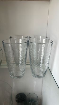 Glass cups set of 8