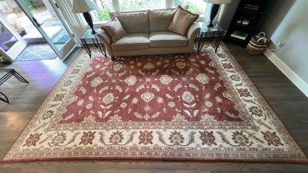 Karastan wool rug including rug pad.
