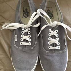 Woman Gray Vans