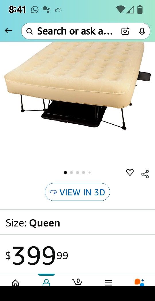 NIB AUTOMATIC EXTRA BED WITH FRAME . EZ-BED