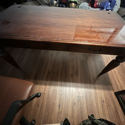 Real Wood Two-seater Office Desk