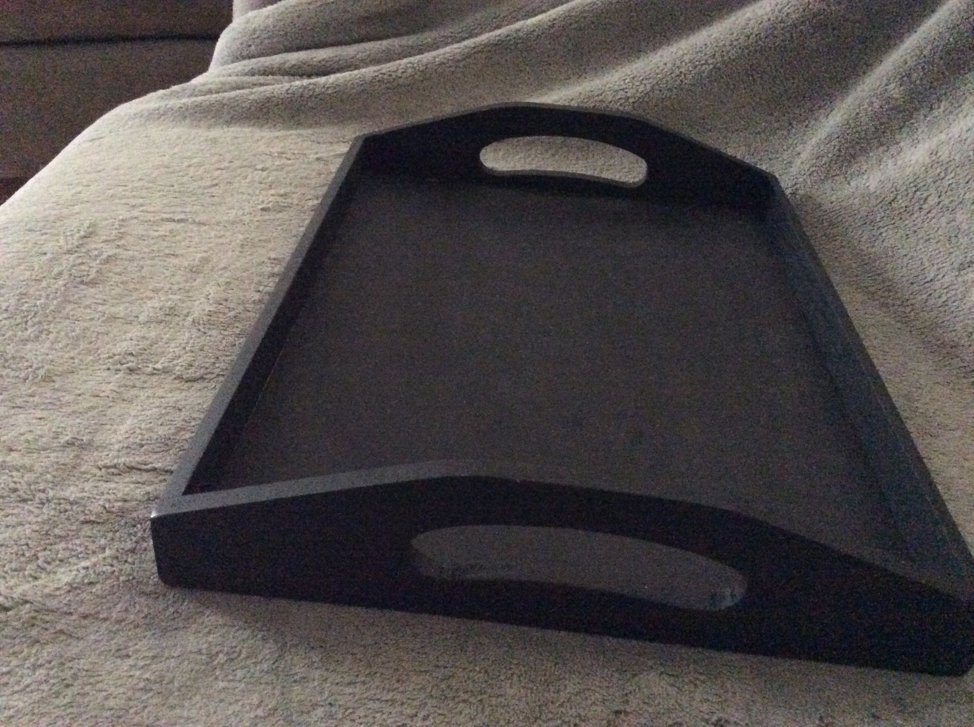 Black wood farm house tray 13” x 10” could be painted if you need another color