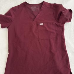 Figs Burgundy Scrubs