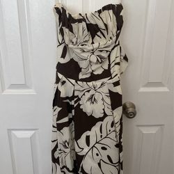 Strapless Floral Dress Size Small 