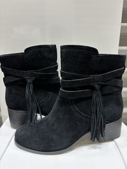Koolaburra Black Suede Ankle Boots