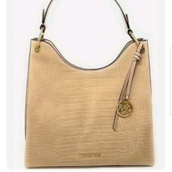 Michael Kors Joan Large Slouchy Embossed Leather Shoulder Bag