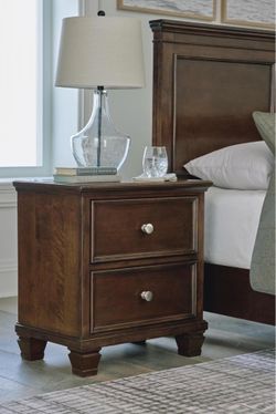 Signature Design by Ashley Danabrin Nightstand, 2 Drawer Brown Bedside Table
