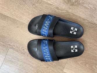 Off-White Slide Sandals Black Blue size 43 us 10