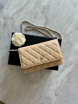 ✨ Chanel Classic WOC | Beige Caviar | Silver | Full Set