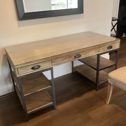 Office Desk With glass Top And Chair