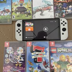 Nintendo Switch OLED With 7 Games For Sale!