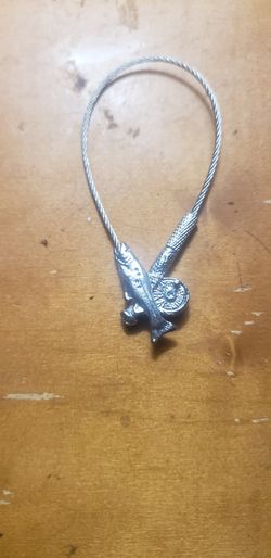 Tiffany's Fly Rod Silver And Fish Keychain