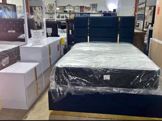 New 4pc bedroom set in box buy now pay later $39 down no credit needed