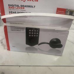 Honeywell Digital Deadbolt and Door handle Lock Exterior Entry Black