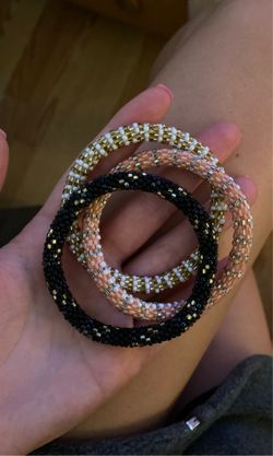 Beaded multicolored bracelets