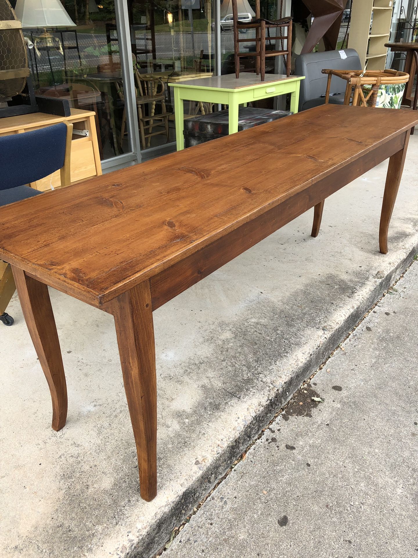 Pine farm table