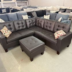 NEW SECTIONAL & OTTOMAN 