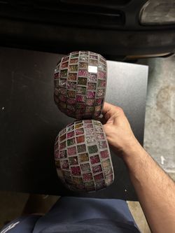 Multi-color glass decorations
