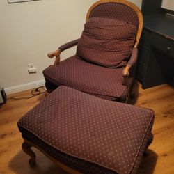 Chair and Ottoman 