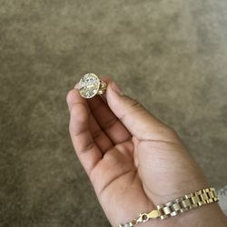 Gold 10k last supper ring 