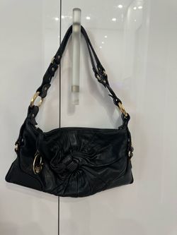 Gianfranco Ferre black leather bag