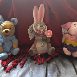 Disney Bean Bag Easter Pooh Trio