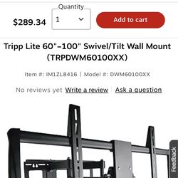 Tripp Lite 60"-100" Swivel/Tilt Wall Mount (TRPDWM60100XX)
