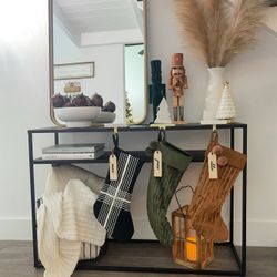 Black Metal Console Table