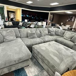 Color Options Modular Corduroy Sectional Couch Set 🌟⭐$39 Down Payment with Financing ⭐ 90 Days same as cash