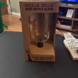 Beer Bottle Glass,guzzle buddy 