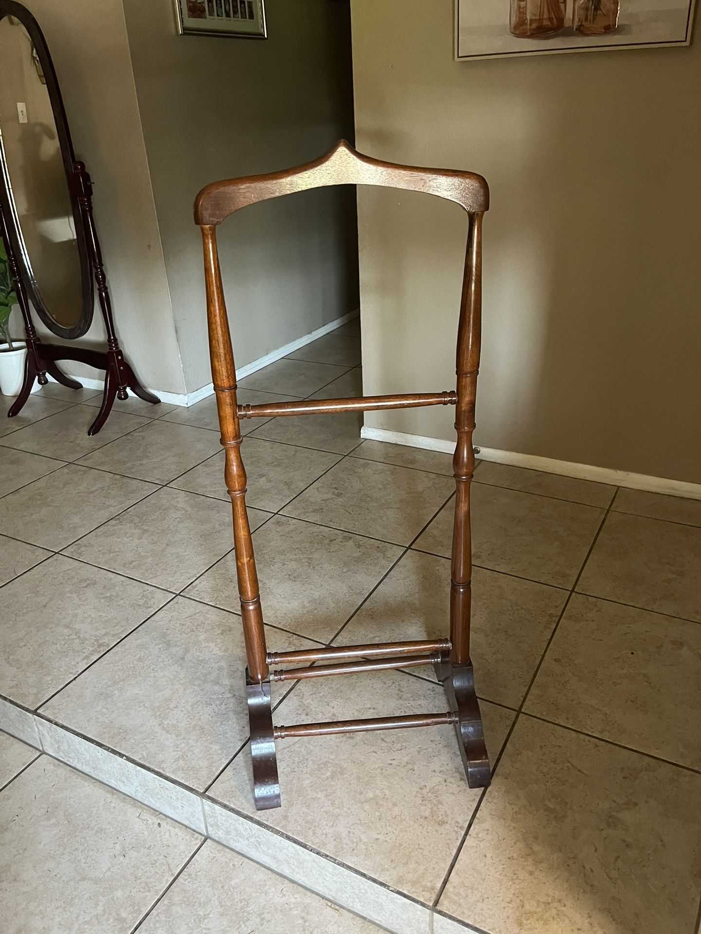 Vintage Wooden Blanket Rack / Quilt Stand