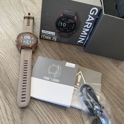 Garmin Fenix 7S Sapphire Solar GPS Watch 