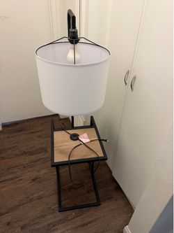 Table with lamp